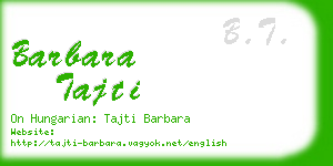 barbara tajti business card